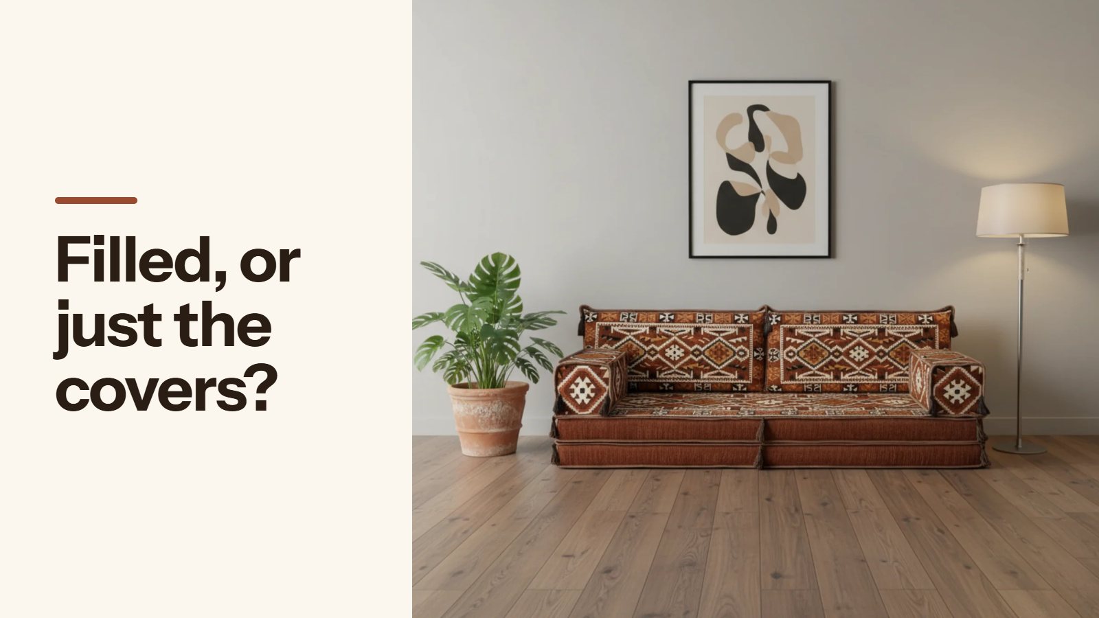 Foam-Filled vs Cover-Only Floor Sofas: What You Are Actually Buying