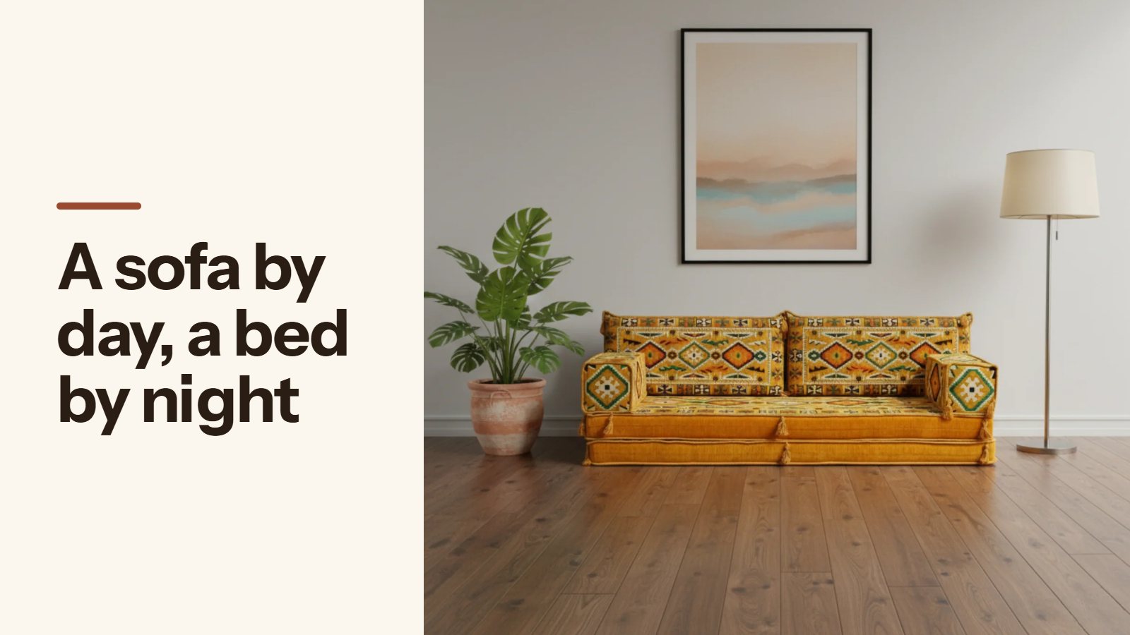 Using a Floor Sofa as a Guest Bed: Sizes and Bedding That Fit