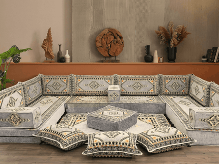 Topkapi U-shaped Arabic floor sofa, Gray 8-inch, photo 2
