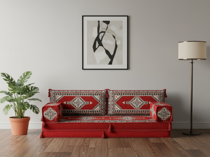 Topkapi Arabic majlis loveseat, Red, photo 1