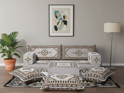 Topkapi Arabic majlis loveseat set, Gray, photo 3
