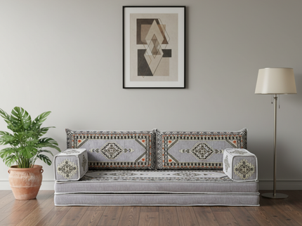 Topkapi Arabic majlis loveseat set, Gray, photo 7