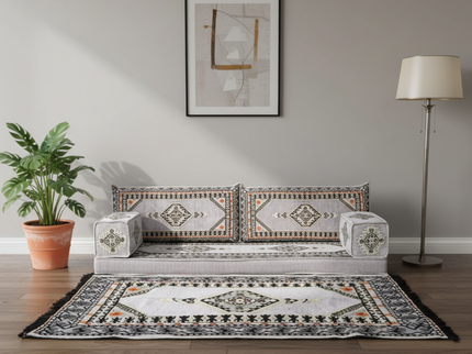 Topkapi Arabic majlis loveseat set, Gray, photo 4