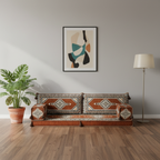 Arabic Loveseat Sofa Set – Brown Loveseat Set with 4 and 8 Inch Cushion Options