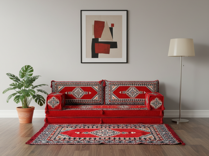 Topkapi Arabic majlis loveseat set, Red, photo 7