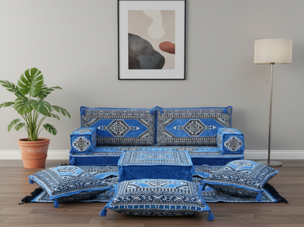 Topkapi Arabic majlis loveseat set, Blue, photo 2