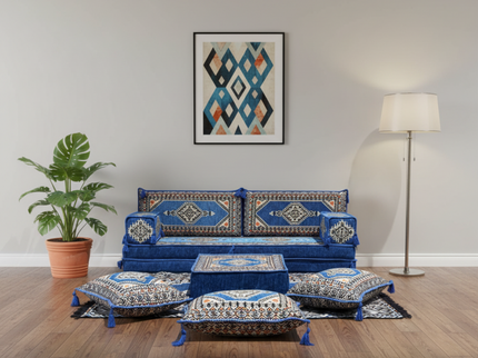 Topkapi Arabic majlis loveseat set, Blue, photo 1