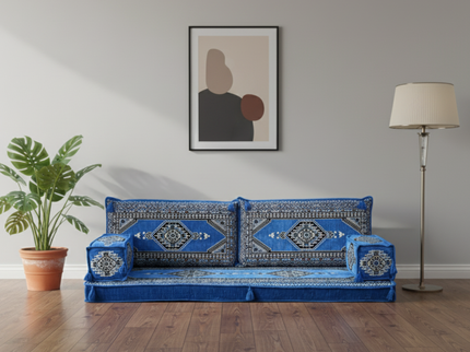 Topkapi Arabic majlis loveseat set, Blue, photo 4