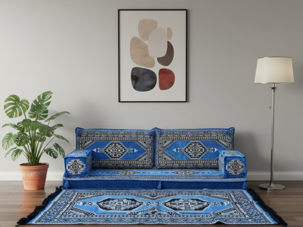 Topkapi Arabic majlis loveseat set, Blue, photo 5