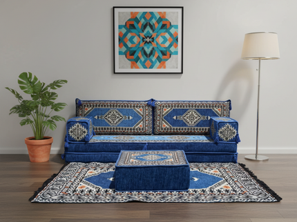 Topkapi Arabic majlis loveseat set, Blue, photo 8
