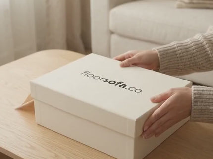 Video: unboxing the Floorsofa Majlis Sample Box, fabric swatches, foam and the $35 credit